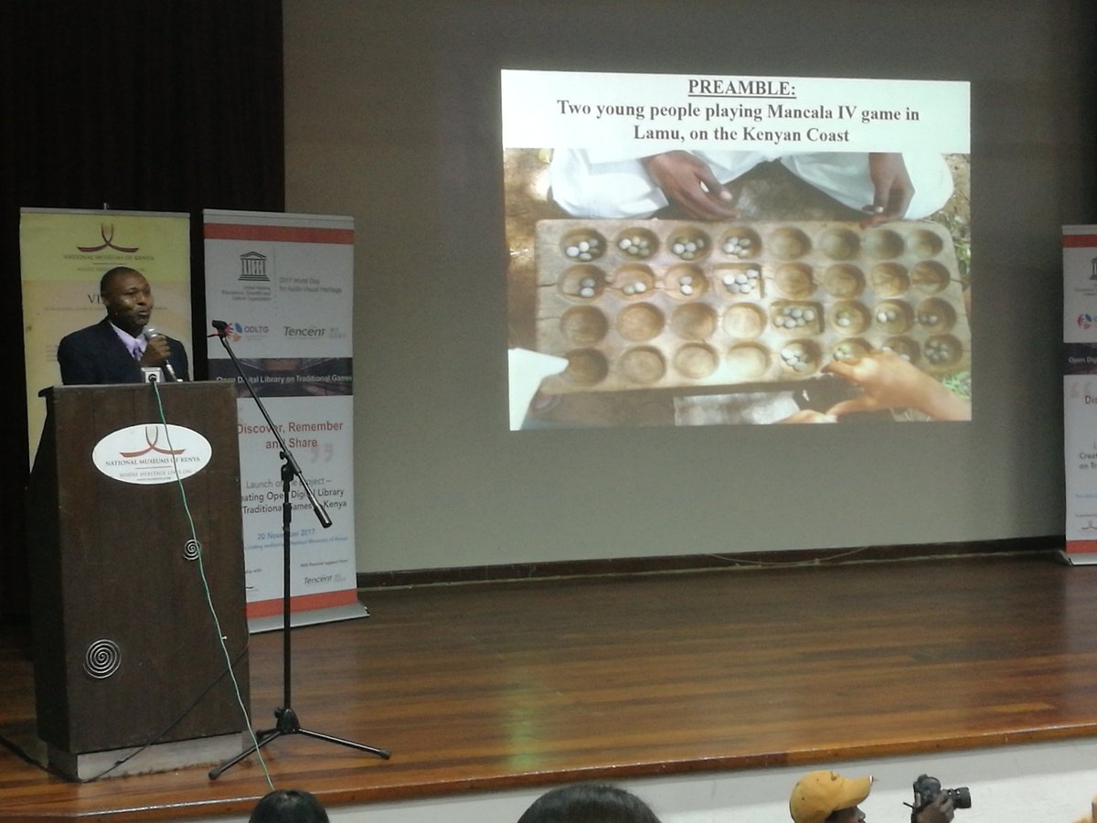 UnescoEast's tweet photo. Prof. Peter Wanderi, from Mount Kenya University speaks about the importance of the #Spirit of #AfricanRenaissance #TraditionalGameOn, #recording &amp; #documenting #AfricanGames https://t.co/Z9YdywkuZw