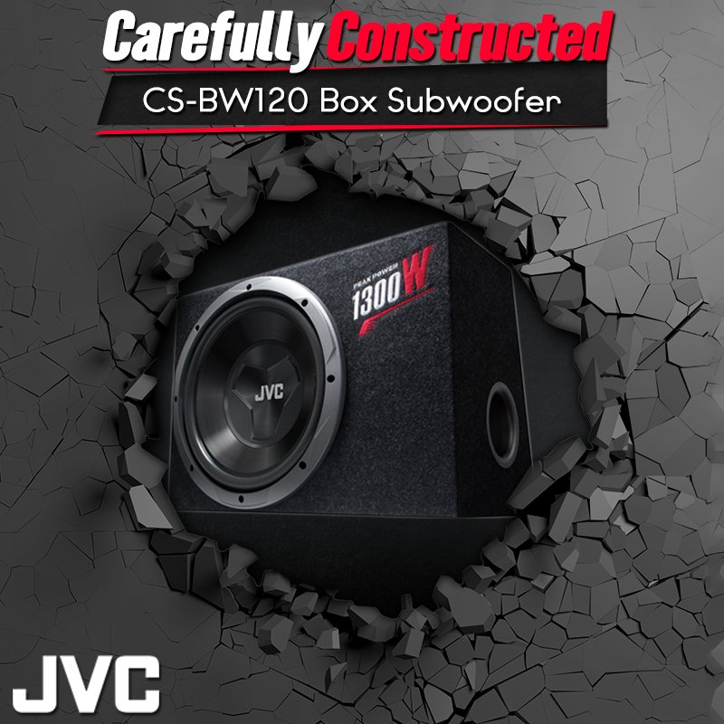 jvc__india's tweet photo. Carefully Constructed CS-BW120 Box Subwoofer is made for a deep impact sound experience. It has smooth amplitude with well-tuned bass reflex enclosure which produces an accurate and powerful bass.
#JVCIndia #CarAccessories #JVCCollection #MultimediaReciever #CarAudio #Subwoofer https://t.co/v5RI6ZB7Zm
