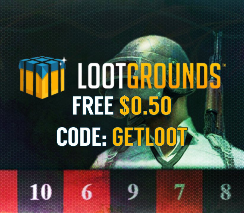 Free .50 at Lootgrounds.com with code: GETLOOT . Play #PUBGRoulette to win #PUBGSkins