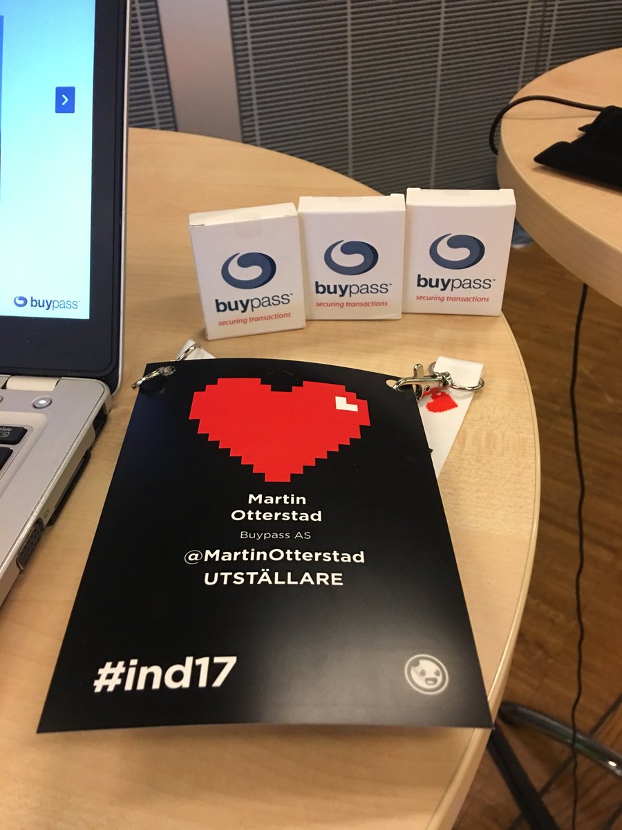 MartinOtterstad's tweet photo. @buypass  klare for 2 dager med å presentere Norwegian trustware/SSL til svenskene #ind17 https://t.co/E0FCPC5nyP