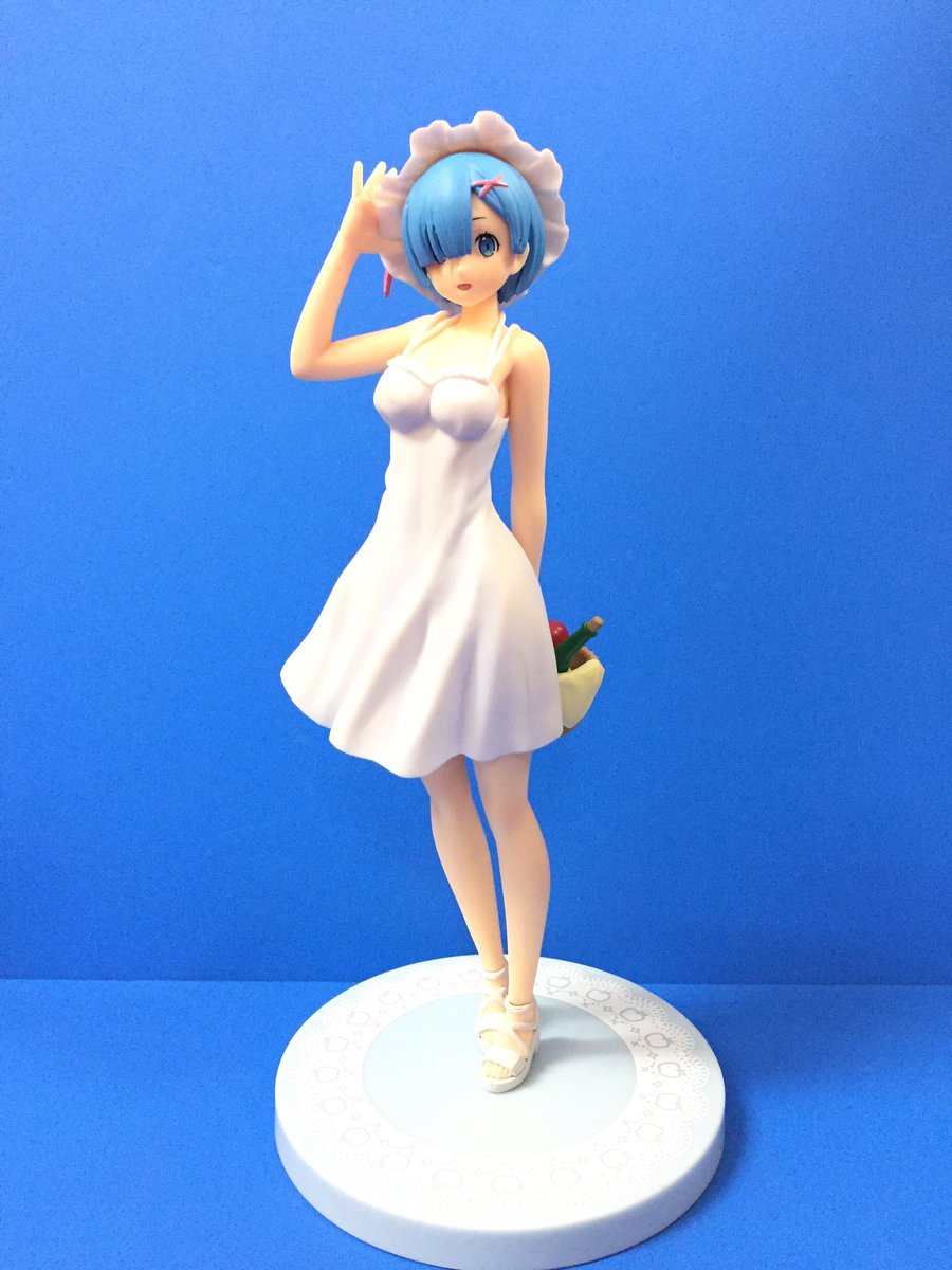 Taito_Hey's tweet photo. 【プライズ】大人気！
『Re:ゼロから始める異世界生活    プレミアムフィギュア“レム”ルグニカで待ち合わせVer.』
清楚な白ワンピ姿のレムがHey2階に入荷中です💕
#秋葉原Hey #akiba #rezero #リゼロ https://t.co/qX4hzonhSf