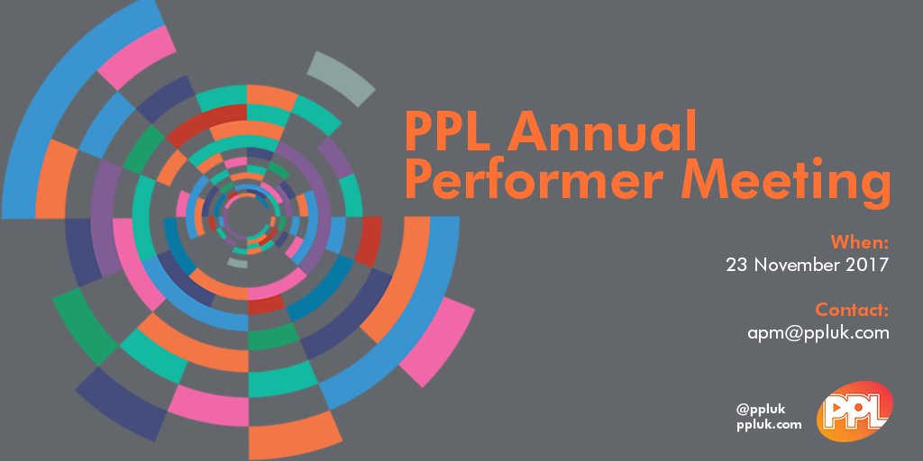 PPLUK's tweet photo. Voting for the PPL #APM2017 performer board representatives closes at 5pm GMT today. Performers (or their nominated representatives) should check their email for voting details. https://t.co/SX8G4tOVhx