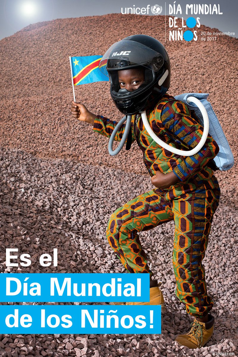 unicefenespanol's tweet photo. ¡Pasa la voz! 👉🏾 Es el #DíaMundialdelosNiños y HOY los 👧🏾👦🏾 se  toman el mando. 
Así es como puedes participar → https://t.co/MysM5wWFW8 https://t.co/gXrQXeOZiz