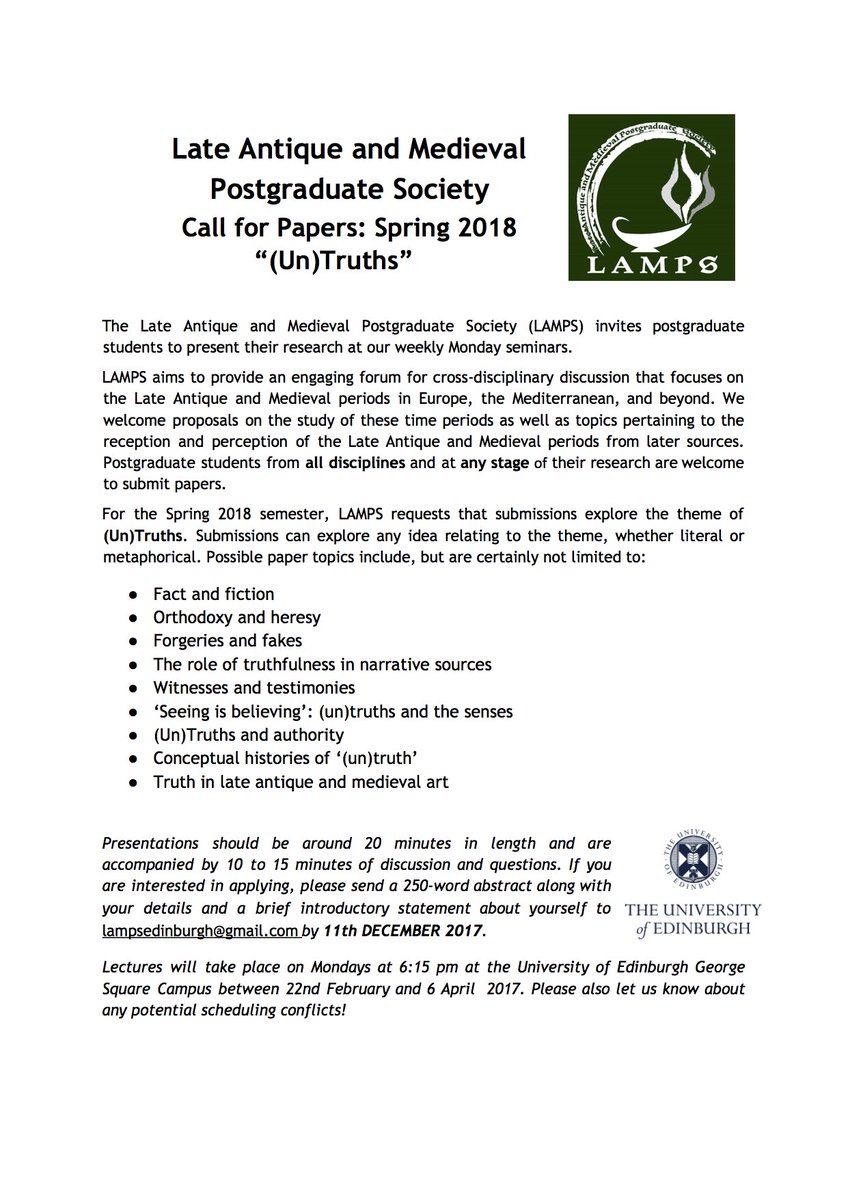 Our Spring Call for Papers is out! The theme is (Un)Truths! Interpret as you will and check out the CfP here for inspiration. No lie - we're excited for your submissions! To tell you the truth, we can't wait for next semester.