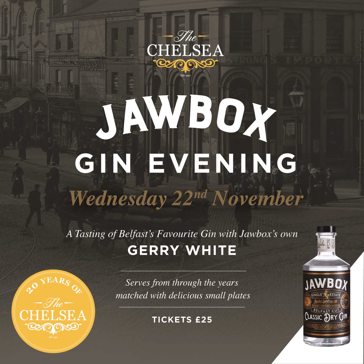 Have you got your tickets for our Jawbox evening yet?
Tickets> goo.gl/xiBbYR 
Give a friend (or yourself 🤣) the perfect early Christmas present. 🎁 <a href="/JawboxGerry/">JawboxGerry</a>  <a href="/JawboxGin/">Jawbox Gin</a> #Gin #BelfastEvents #BelfastHour