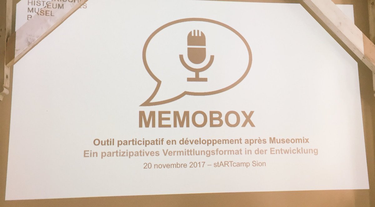 startcampch's tweet photo. First afterlunch session: @AurelieFourel and @carmenmariali present #Memobox. #scch17 https://t.co/rpPO1wJz3r