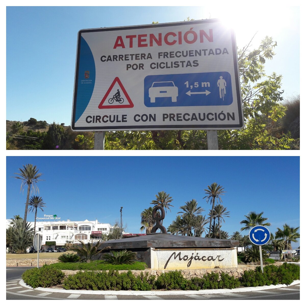 Mojacar en Diputacion Almeria investeren in de fietsveiligheid van vele honderden fietsers in de regio. Kan dit inspiratie geven voor Vlaanderen? Wie neemt dit?
#cyclingwithasmile