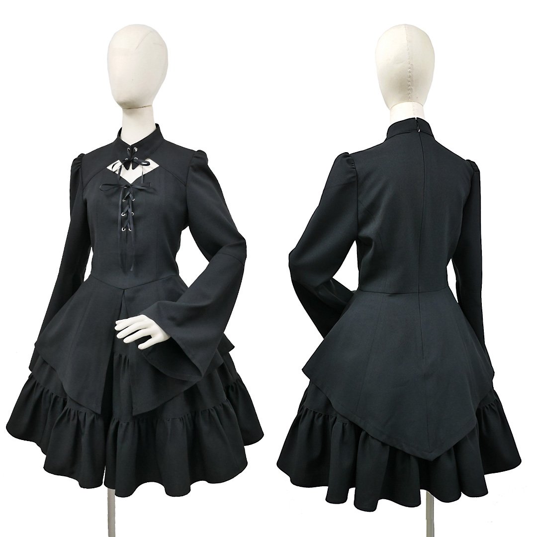 ワンピース✴︎ライラ, #ミホマツダ #mihomatsuda #blackcode , #黒コーデ #黒ロリ #classiclolita