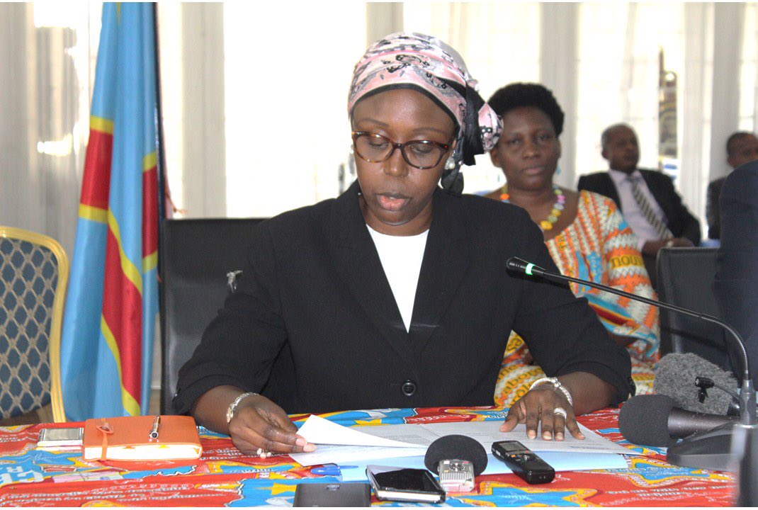 FatouGiwa's tweet photo. Happening now #Genre et Election, Atelier d'actualisation du plan de mise en oeuvre de la stratégie Genre et Élection de la CENI #ONU Femmes #MINGENRE #CENI #PACEC/PNUD #MONUSCO https://t.co/J64s7v8dh9