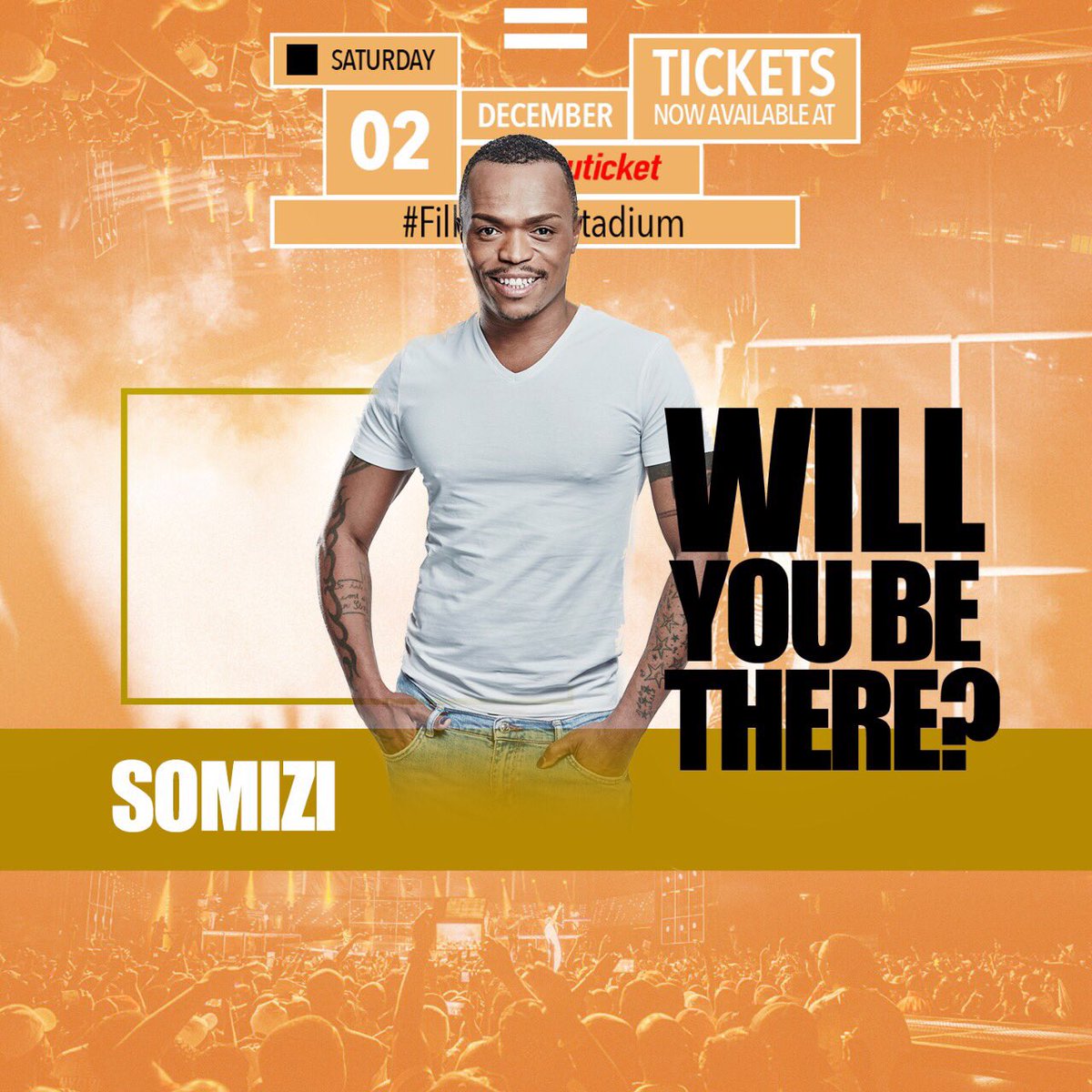 casspernyovest's tweet photo. I get a text saying "I'll MC for free and I'll buy tickets for my fans". The ever so generous and loving uncle Somgaga!!!! Yeah!!! .@somizi will be joining us on December 2nd when we #FillUpFnbStadium !!!! WILL YOU BE THERE??? https://t.co/k3lEzd7H0i