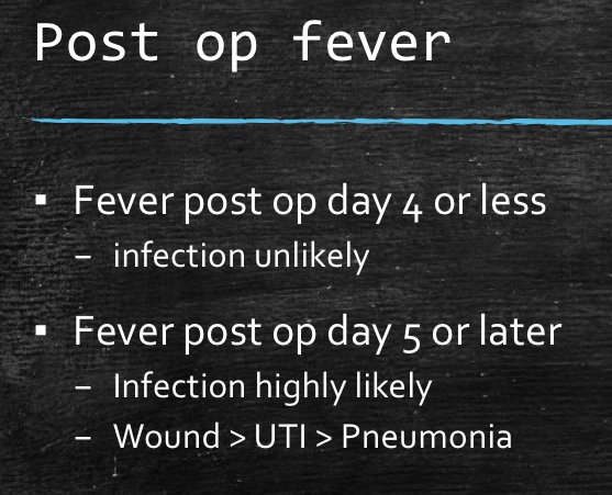 emboardprep's tweet photo. #FOAMed #inserviceprep
On post op day ____ infection becomes the most likely cause of fever: https://t.co/Pkbw09299f
