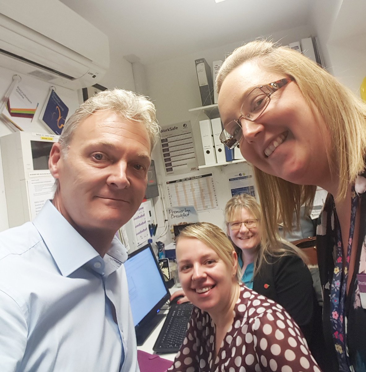 Premier Inn &amp; Restaurants' HR Director Paul Mitford enjoyed a great day with Premier Inn Hanley when he went #backtothefloor. Who did you have at your hotel and how did they get on?!