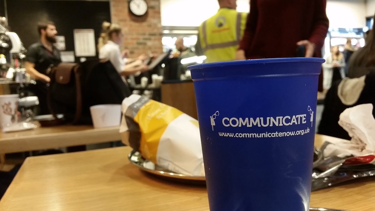 NaturalSparks's tweet photo. #Communicate17 pret a Manger will serve soup in our cups! https://t.co/FF96pEq4YY