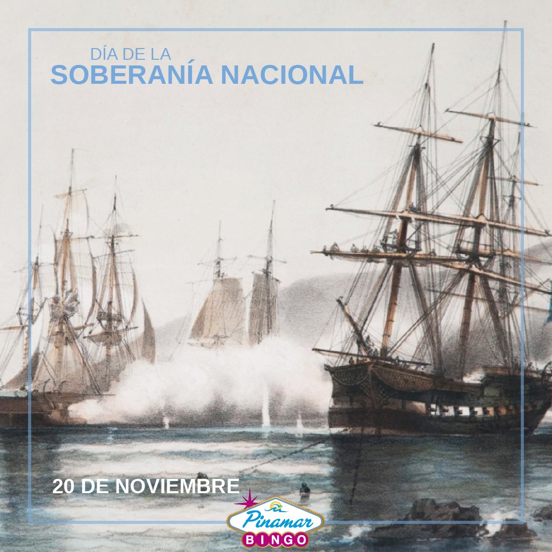 BingoPinamar's tweet photo. Este feriado celebramos el Día de la Soberanía Nacional en conmemoración de la Batalla de la Vuelta de Obligado, librada el 20 de noviembre de 1845.
#Feriado #SoberaníaNacional #BingoPinamar https://t.co/t0qkPANZFj
