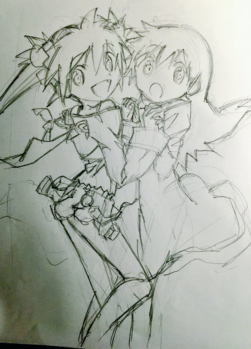 #このタグを見た人はラフ画とその完成絵を見せる
面白みがないのでは!? 