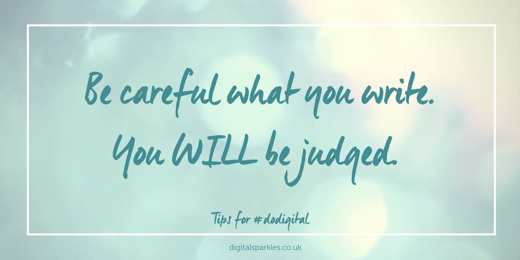 mintbizclub's tweet photo. #dodigital tip: Be careful what you write on social media. You are always "on" for your business. If you wouldn't say it in front of a customer or your granny, don't bother writing it and sharing! https://t.co/JGUgczgy3P