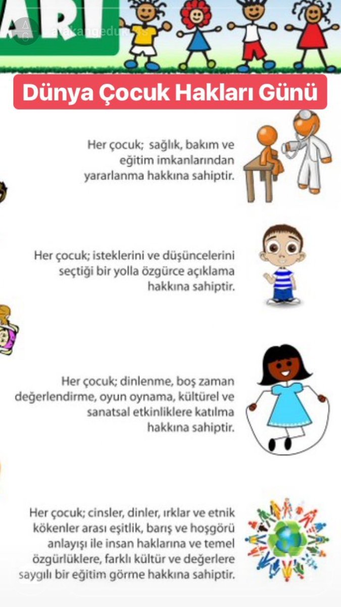 #DünyaÇocukHaklarıGünü #20Kasım