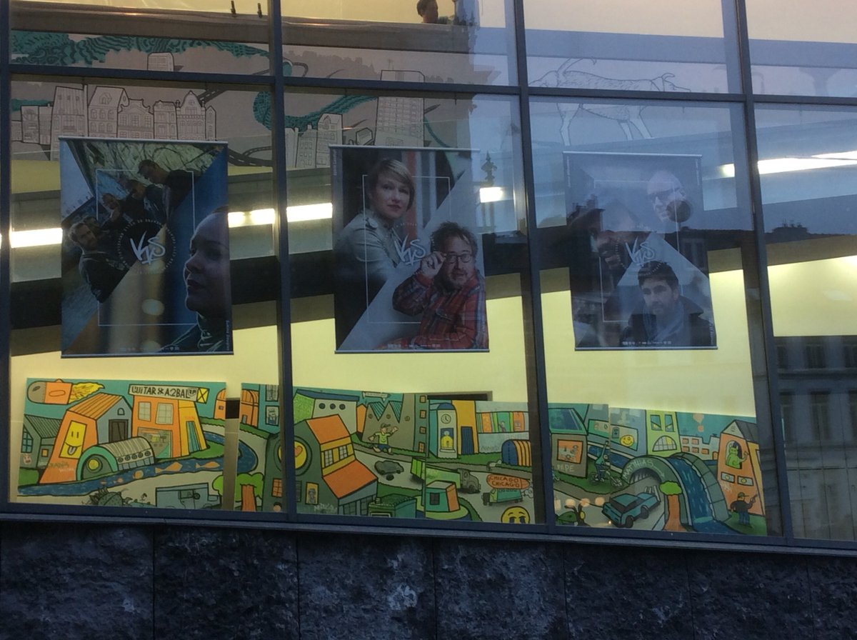 Michaeldcock's tweet image. Zo zien kinderen de stad. Resultaat van workshop #farmprod. Benieuwd? Kom eens kijken @KVSbrussels. #kinderkunstendag