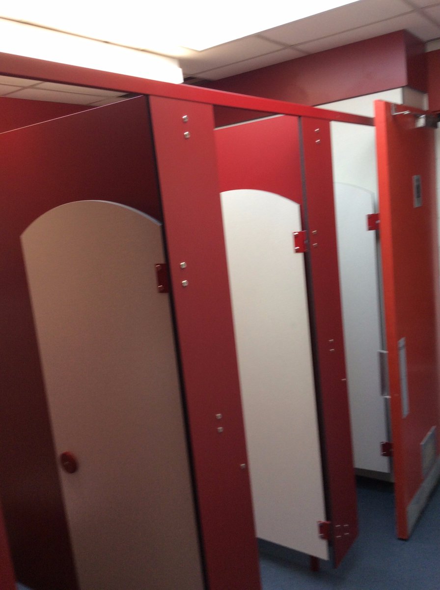 TopClassDesigns's tweet photo. Toilet areas are a big seller here at Top Class Designs. #toiletcubicles #toilets #schools #education #teachers #furniture #storage #solidcompact #sinks https://t.co/EXUHIXLPLd