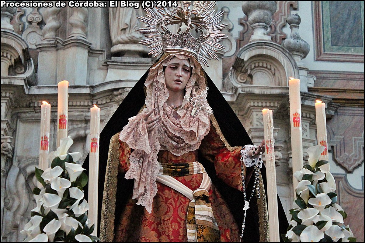 Esta semana, Cultos a María Santísima de la Quinta Angustia: procesionesdecordoba.com/cultos-en-hono…