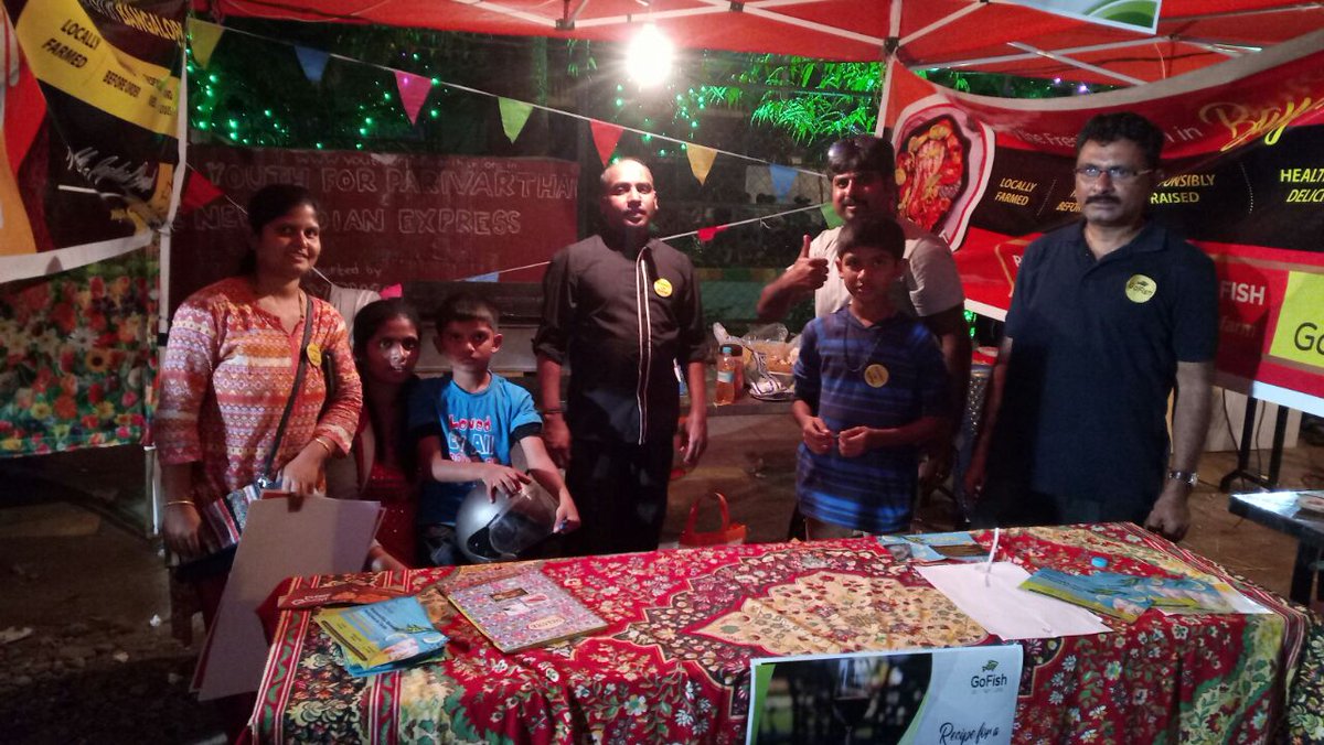vGoFish's tweet photo. What a day we had at Vasanthnagar HABBA!! #EventToRemember #GoFish #MondayMotivation https://t.co/dR9xosMVwL