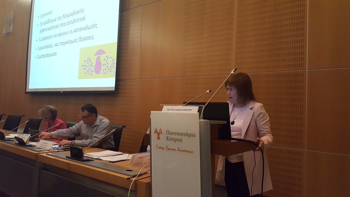Perrin_Cam's tweet photo. Last week for #EAAD, @CyprusConsumers presented @beuc #SuperbugTour campaign at an event on #AMR hosted by Cypriot authorities. Great job! https://t.co/venpl8QlRz