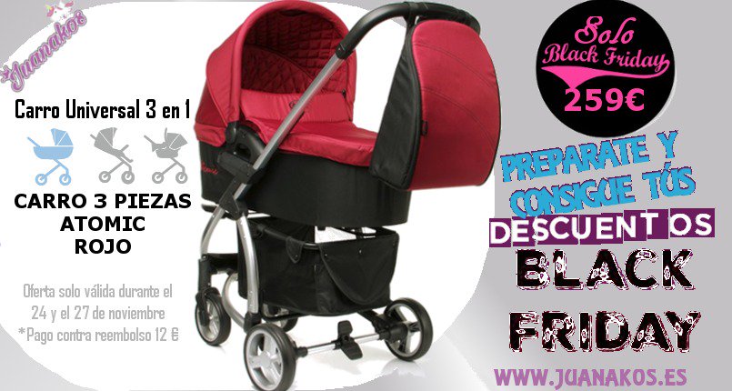 ¿Quieres el carro Atomic Rojo? Aprovéchate de los descuentos del Black Friday de Juanakos juanakos.es/tienda/carro-a…