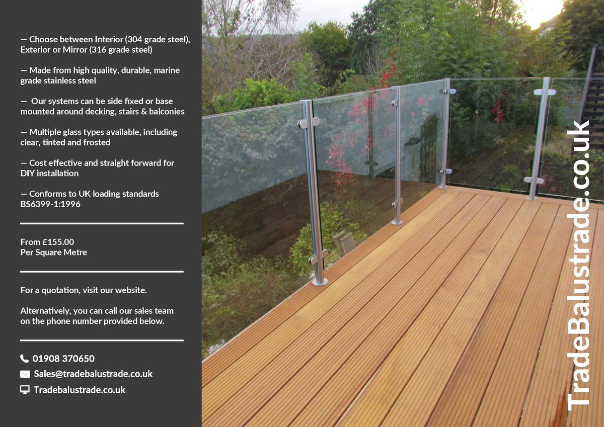 balustradesales's tweet photo. Our #Ultimate system is cost effective and easy to install starting from Β£155 per square meter. https://t.co/x4sGemQ1y3
#Balustrade #BalustradeSystems #BalustradeExperts #Ultimate #UltimateSystems #GardenDesign #HomeImprovement #Decking #Landscaping #Architecture #Design https://t.co/yTwQQJtZ0p