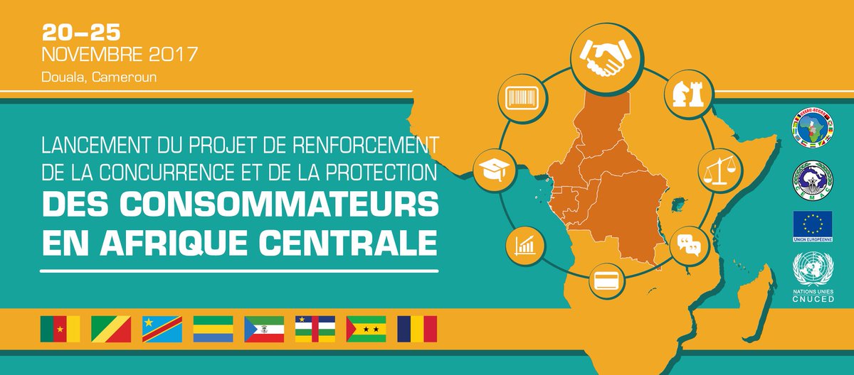 UNCTADTrade's tweet photo. Du 20 au 25 novembre à Doulala, Cameroun: Lancement Officiel du Programme de Renforcement de #Concurrence et de la Protection des #Consommateurs en Afrique Centrale
#UN4Consumer #UN4Competition
https://t.co/EMwSo23d2v https://t.co/R5AHNFd2sX