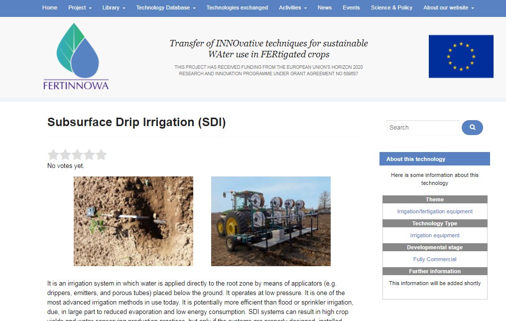 fertinnowa's tweet photo. Do you know about #SubsurfaceDripIrrigation (SDI) technique? Find out more about #implementation, #cost, #practicalissues, pros & cons, etc. Available in English & Spanish! https://t.co/GjtXFgSPGe https://t.co/lkjvCaGS2c
