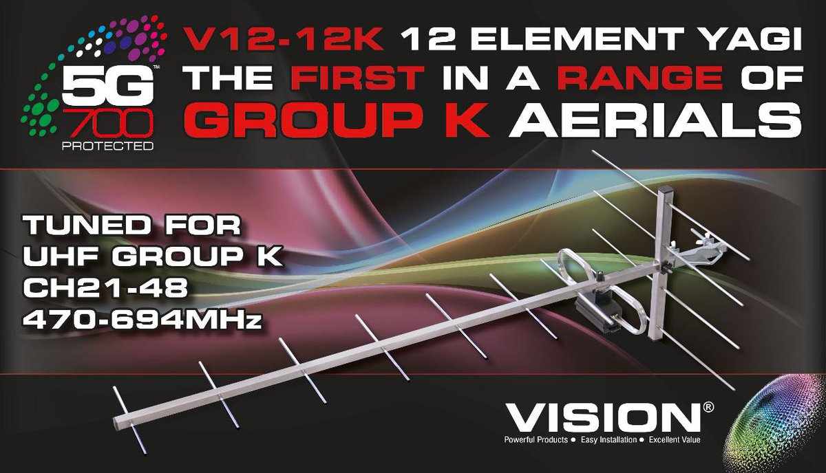 VisionOptimaTV's tweet image. Make sure you check out the first in a new range of 5G 700 Protected Group K Aerials! goo.gl/Lif4Hq