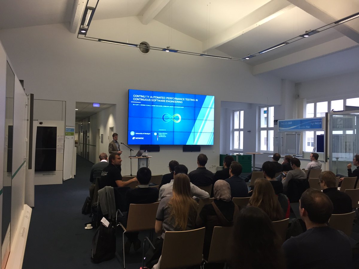 novatecgmbh's tweet image. Wir haben unser Forschungsprojekt ContinuITy auf dem 8. Symposium on Software Performance in Karlsruhe vorgestellt! @ContinuITy_proj #QualityOfService #SoftwarePerformance #Performance #OpenSource #Software #inspectIT @inspectIT_APM - novatec-gmbh.de/aktuelles/news…