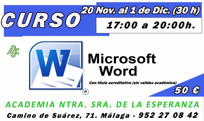 Josemi_Pons's tweet photo. RT @Cursos_Malaga 
⚠ABIERTO PLAZO DE INSCRIPCIÓN⚠
➡¡Se convoca Curso de WORD!
🗓 20 Nov - 1 de Dic
https://t.co/Apz6UPFHwv
#malaga #mlg https://t.co/VoJB6J0vFs