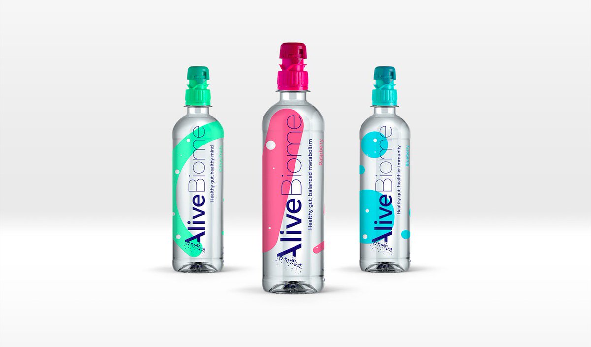 alivebiome's tweet photo. Probiotics will help your #guthealth Make it easy with our NEW drinks. Launching tomorrow! Come and see us on stand 441 @FoodMattersLive https://t.co/z3K7lyumt9