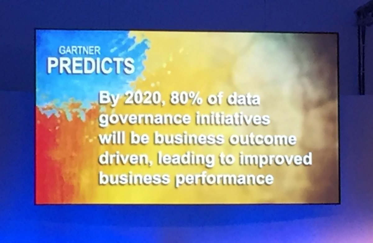 “The age of #data governance = control is over” - Gareth Herschel #Gartner
