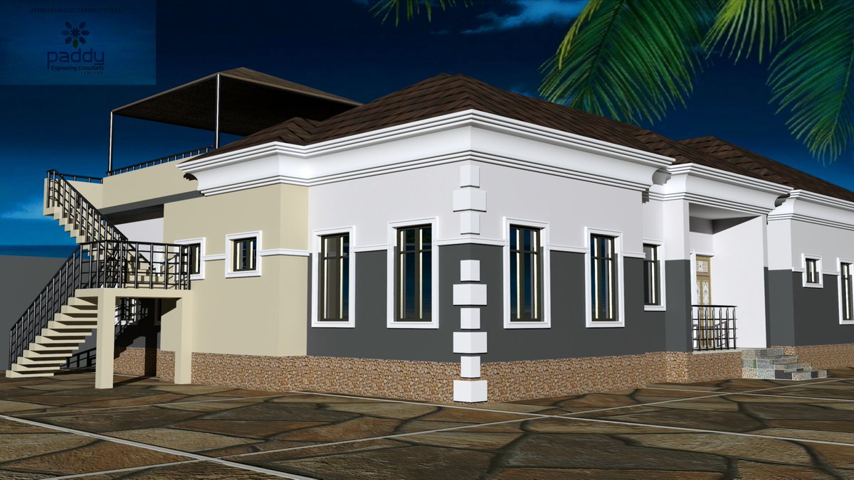 paddyconsultant's tweet photo. Designed for a client 4bedroomed bungalow all rooms ensuite with Ocean View balcony. #gidi #paddyengineering #3dmodel #bungalow #AutoCAD #madeinNigeria #project #architecture #youngnlegit #interior #CivilEngineering #rendering #3dsMax https://t.co/0F4Cmvd7uc