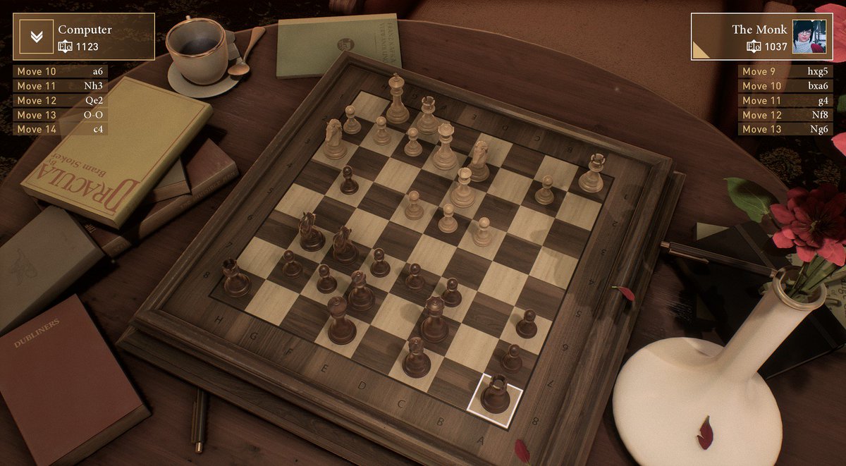 TheGrinningMonk's tweet photo. Hoping I may have learned something from @ginger_gm so trying it out vs AI at various strengths in @RipstoneGames Chess Ultra first. Probably already stuffed it since well... that should be obvious... #BadAtChess https://t.co/ENhAu3Ag1n