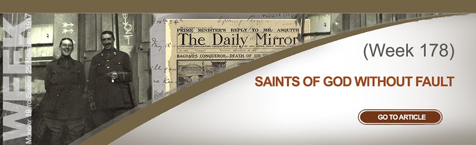 ww1ul's tweet photo. Week 178: Saints of God Without Fault
Monday 19 to Sunday 25 November 1917
https://t.co/Jg70g6iLnY https://t.co/tBYtWHjDcZ