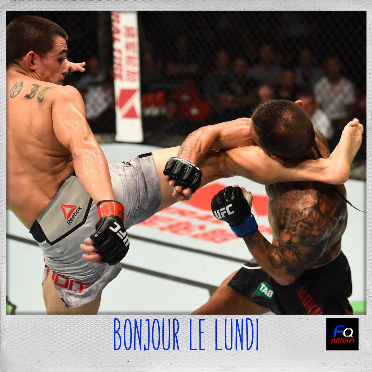 FqMMA's tweet photo. 📆 #RyanBenoit et sa batte de baseball vous souhaitent une excellente semaine ‼️
#BLL #UFC #BabyFace 💥 ⚾️ https://t.co/1kyneVn7E9