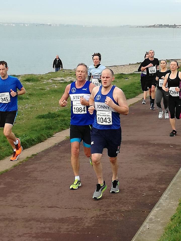 SteveWooly2's tweet photo. I did enjoy the @gosportrr Half Marathon, honest. https://t.co/l3kI6ufUij