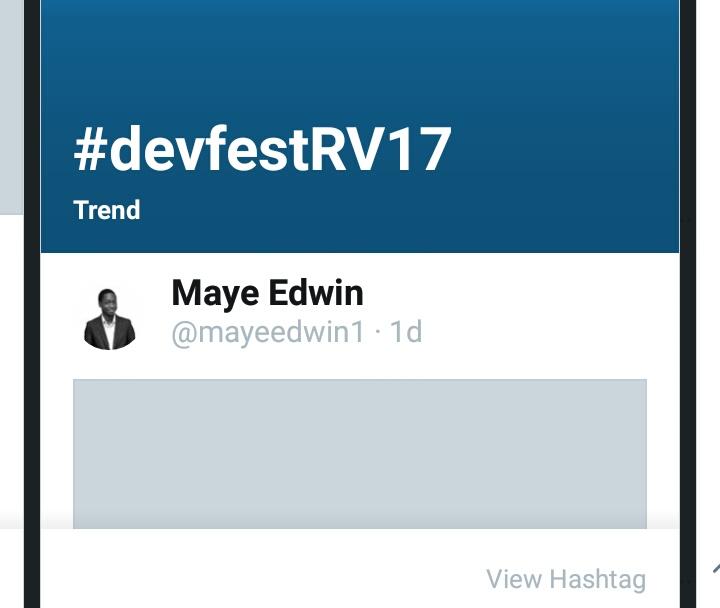 mayeedwin1's tweet photo. One of the epic moments at the #devfestRV17 #devfestRV17 #devfestriftvalley17 was guys skipping off Lunch for more talks!  Buddy, this makes my love for #gdg @gdg bigger and greater! 

cc @unicodeveloper @vivynmiriam @aniediudo @Ngesa254 @GDGMoi @GDGKimathiUni https://t.co/daojm3AEeY