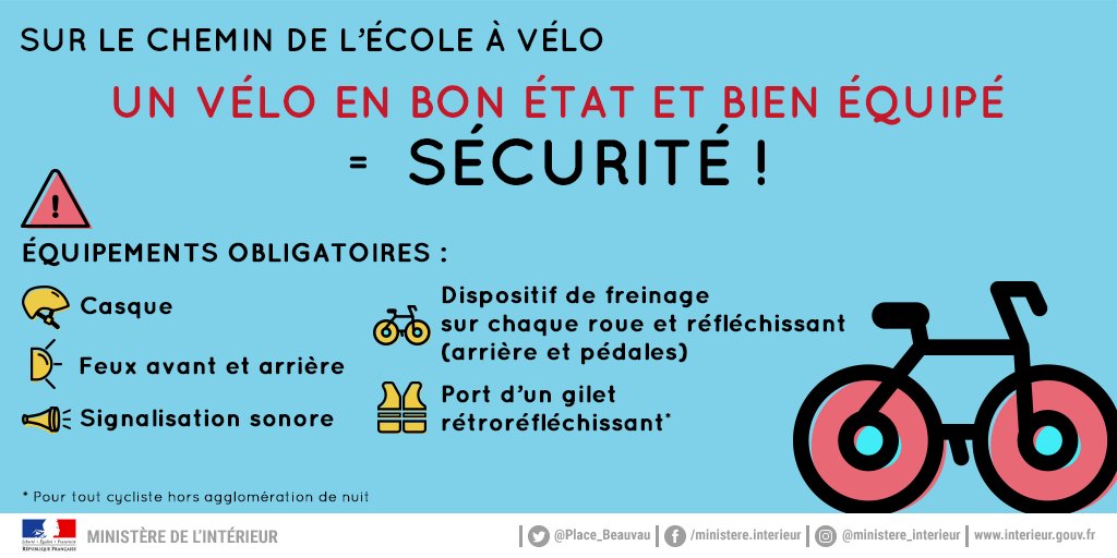 Interieur_Gouv's tweet photo. 🚲 Protégeons nos enfants, y compris sur les routes : pour leur #sécurité, à #vélo, le casque est obligatoire jusqu'à 12 ans #WorldChildrensDay #JournéeMondialedelEnfance https://t.co/fUuBh78pAk