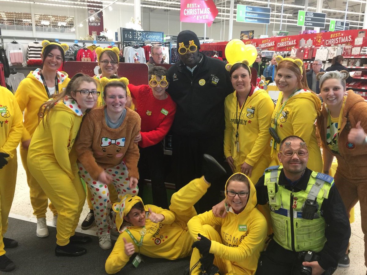 CWSC17's tweet photo. We had some very special visitors at Chelmsley Wood Shopping Centre last Friday, helping us raise money for Children in Need. We managed to raise over £200 - a big thank you to everyone who donated and well done to all of the retailers who took part in fnacy dress! https://t.co/6aW12wEyMZ
