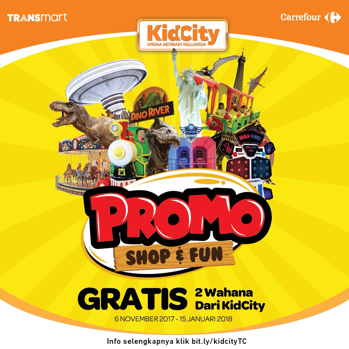 Transmart_IND's tweet photo. CEK STRUK BELANJA ANDA! Tiap belanja minimal Rp 200.000 Anda berhak mendapat voucher Rp 50.000 untuk gratis bermain 2 wahana di #KidCity atau #TransStudioMini. Woohoo!
Simak s&k-nya di https://t.co/iB9qJKMji2, baca juga berita selengkapnya di https://t.co/1Lhcpsn9Es https://t.co/rW8kf2pq0v