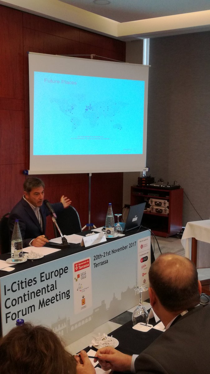 RRII_Terrassa's tweet photo. Future Places, @juancbelloso @ajterrassa @uclg_org @diba intervé amb l'exemple de Terrassa en City Branding. Forum I-Cities Europe. https://t.co/HU8c94UtBh