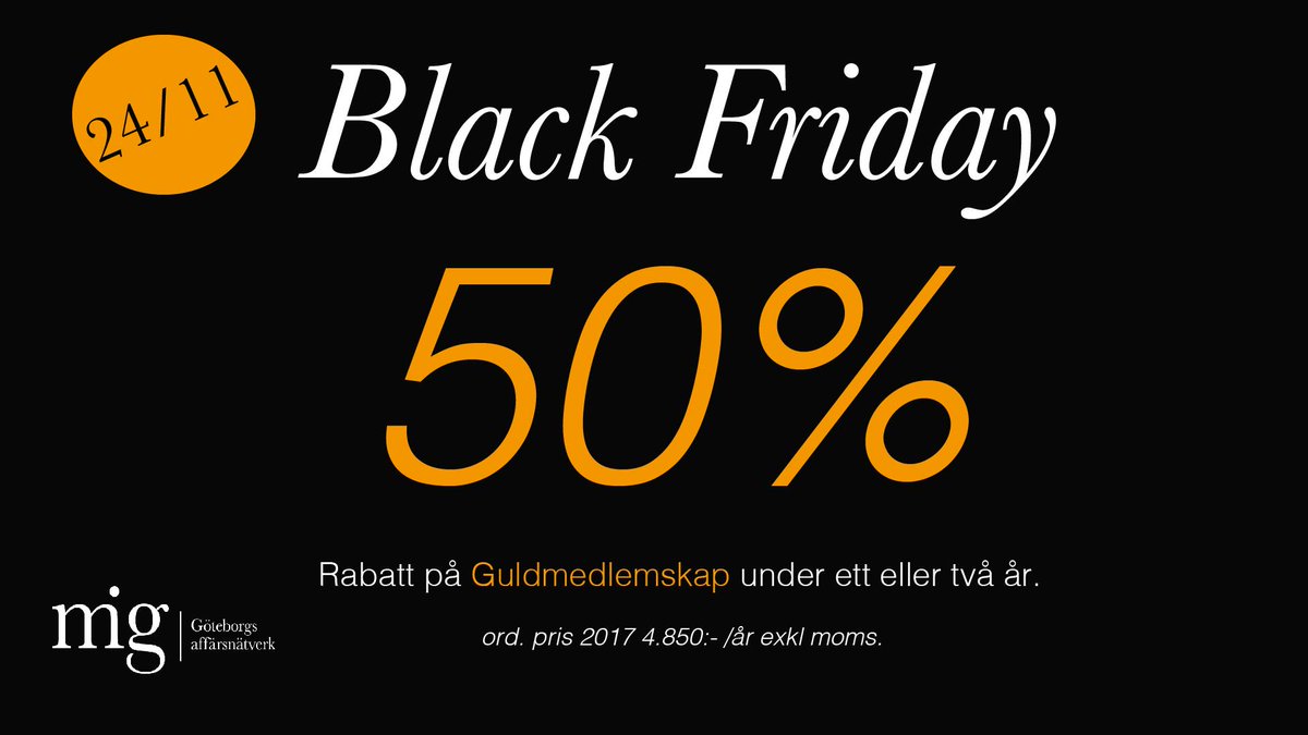 Missa inte årets kanske bästa Back Friday erbjudande! #blackfridayfeeling Anmäl dig redan nu via länken. 
mig.se/index.php/bli-…
#BlackFriday