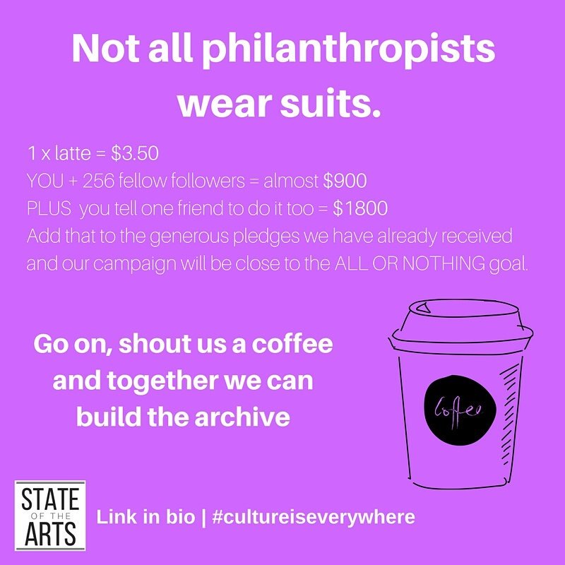 SOTA_au's tweet photo. Feeling very overwhelmed and grateful to all the pledges that poured in today. Pun intended because tomorrow is #coffee4SOTAau. Shout us a coffee by way of donating to support local writers as they shift perceptions. Will you pledge support? https://t.co/9HaMluTNS2