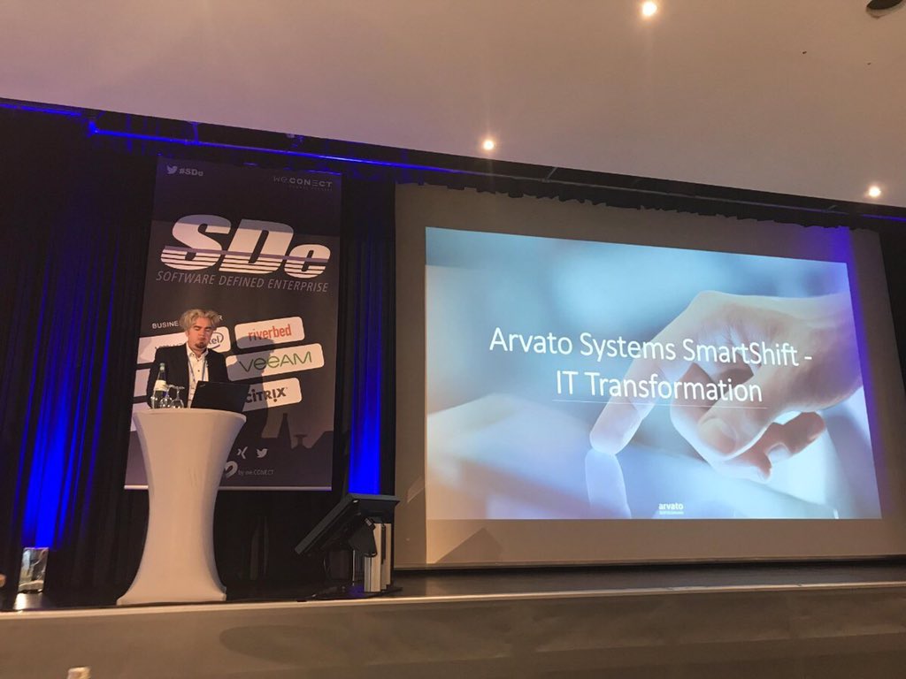 Treffen Sie #VMware heute und morgen auf der SDe -Software Defined Enterprise in Berlin und erfahren Sie von unserem Kunden Sören Hühold von Arvato Systems, wie eine erfolgreiche IT Transformation aussehen kann. #SDDC #vSAN #NSX #vRealize