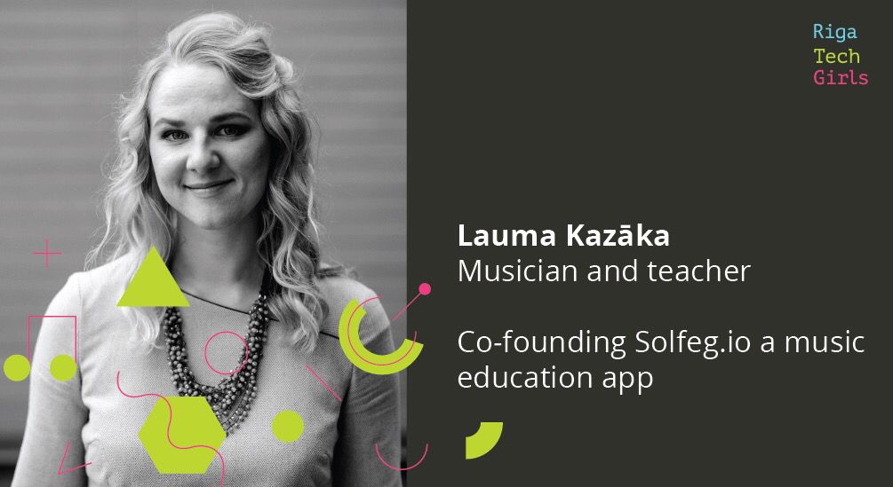 RigaTechGirls's tweet photo. 🎨🎼Speaker of next Arts and Tech #RTGMeetup:
Lauma Kazāka, Musician and teacher, Co-founder of Solfeg.io a music education app
To apply, press 'going' to event! --> https://t.co/bHeMoFbS0B https://t.co/fo8avv2PrL
