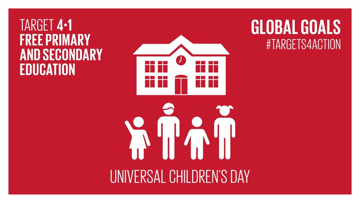 Targets4Action's tweet photo. “One child. One teacher. One book. And one pen. Can change the World.” - Malala Yousufzai | Target 4.1 | Free Primary and Secondary Education | #WorldChildrensDay #KidsTakeover https://t.co/jibXUMejmm
